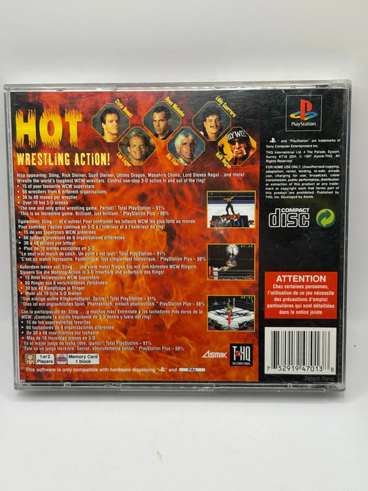 WCW Vs The World Sony PlayStation 1 PS1 Complete With Manual Tested Pal FRENLY BRICKS - Open 7 Days