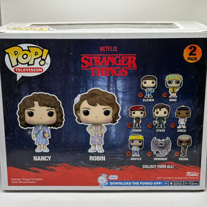 Funko POP! Television Stranger Things Nancy & Robin 2 Pack FRENLY BRICKS - Open 7 Days