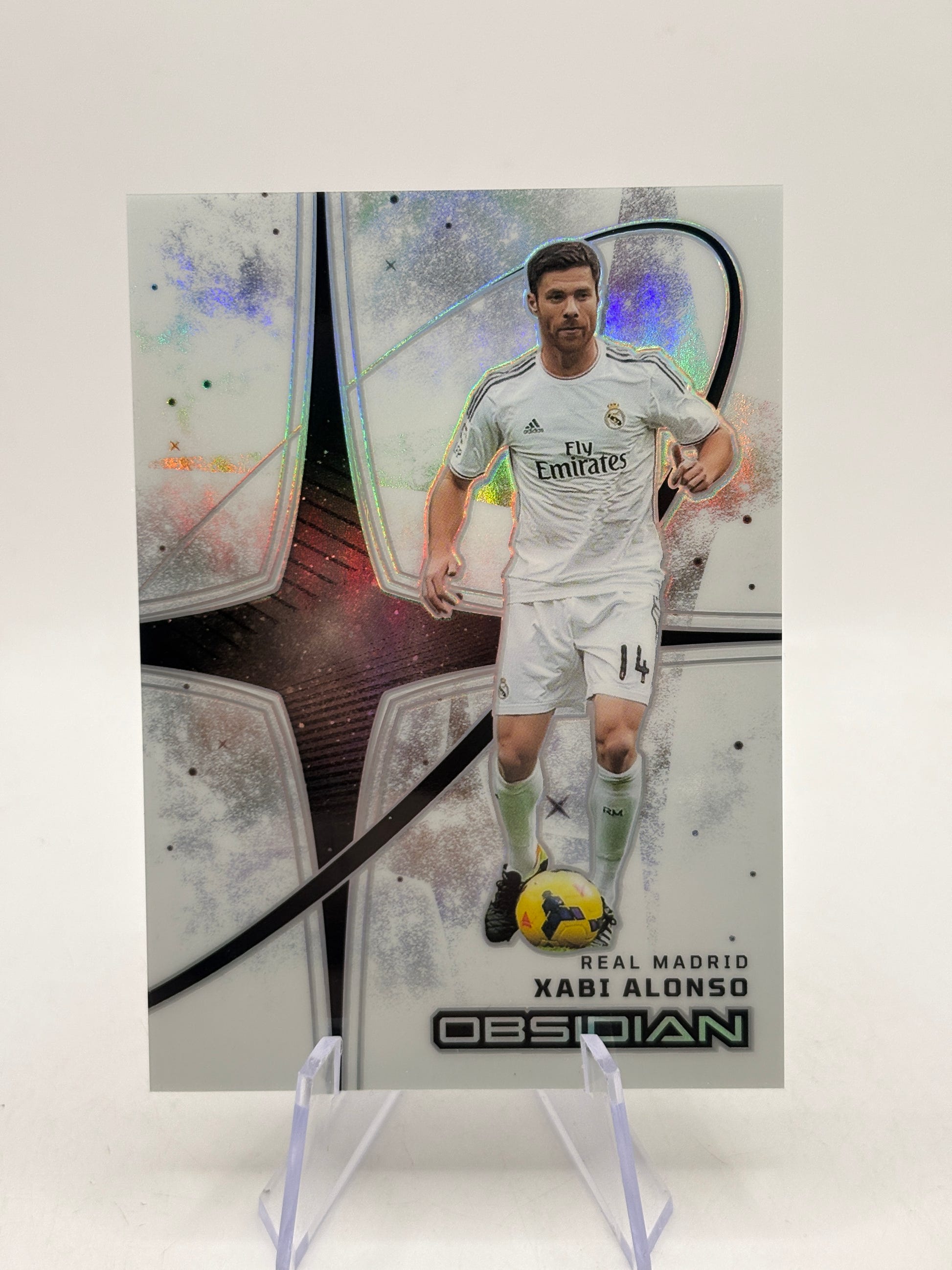2025-26 Panini Obsidian - Xabi Alonso White Night Case Hit Real Madrid #7 SSP image 1