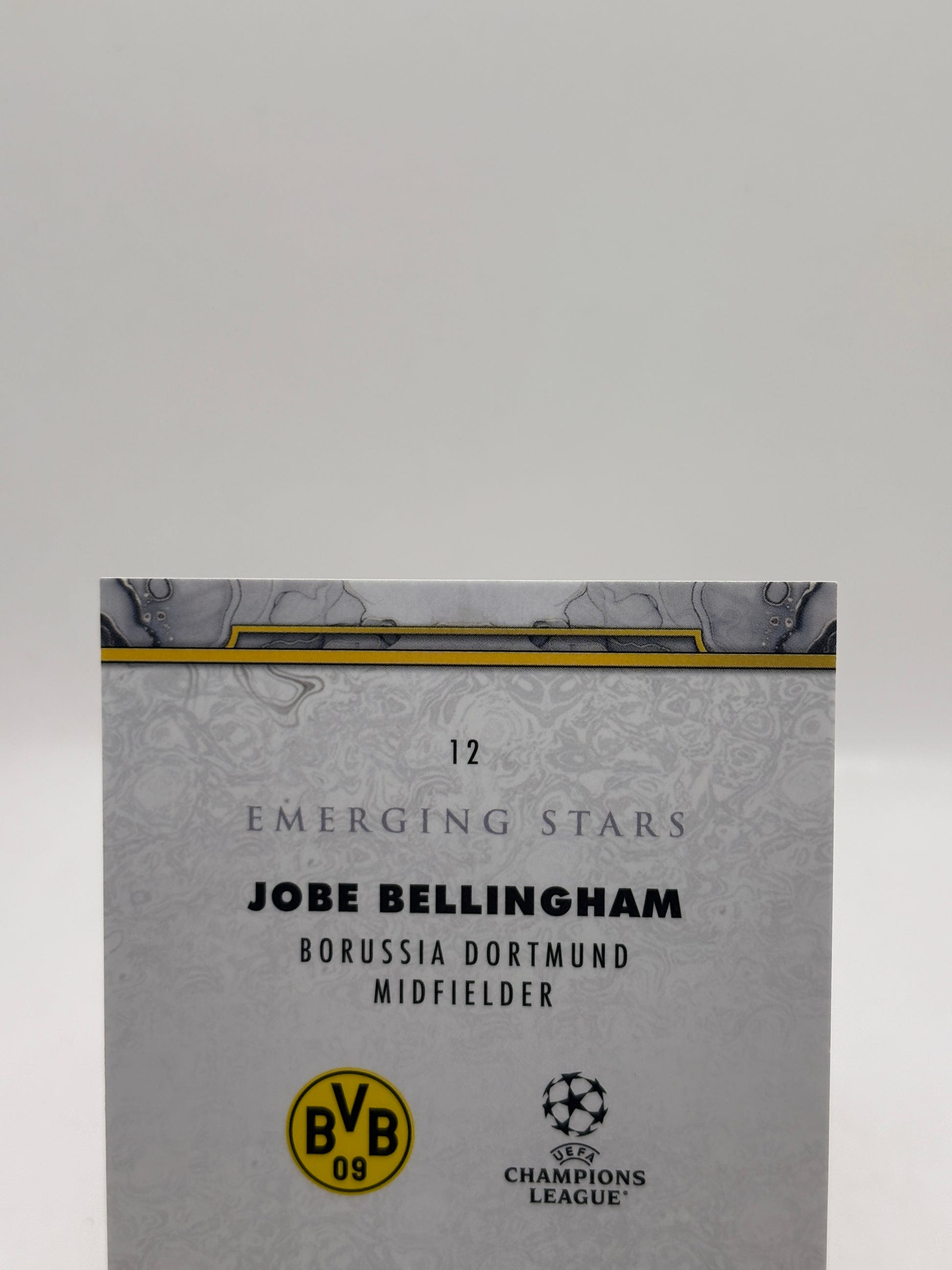 Jobe Bellingham 2025-26 Topps Inception UCC Emerging Stars Green Foil RC /99 #12 image 3
