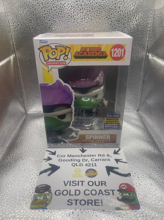 Funko Pop My Hero Academia : Spinner #1201 Winter Convention Exclusive FRENLY BRICKS - Open 7 Days