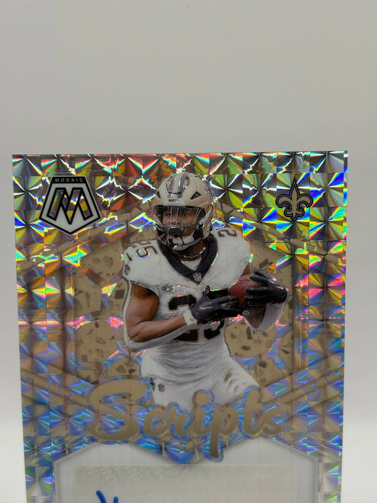 2024 Panini Mosaic Football #SC-SMI Kendre Miller Scripts Auto Silver FRENLY BRICKS - Open 7 Days