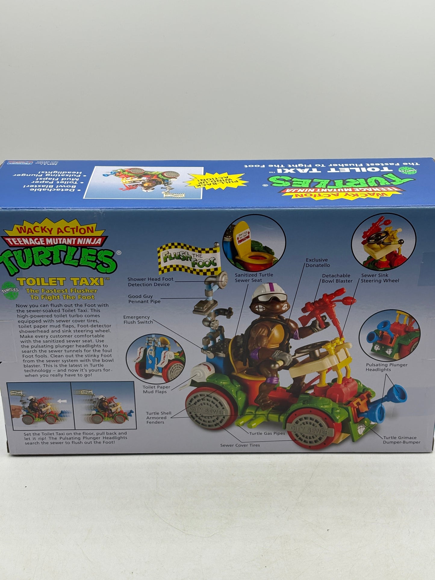 TMNT Teenage Mutant Ninja Turtles Donatello with Toilet Taxi Classic Action FRENLY BRICKS - Open 7 Days