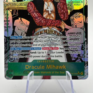One Piece TCG OP14 - Dracule Mihawk OP14-119 Sec* Alternate Art Manga NM / M FRENLY BRICKS - Open 7 Days