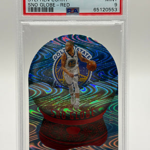 2020-21 Panini Crown Royale Stephen Curry Sno Globe Asia Red #2 Warriors PSA 9 FRENLY BRICKS - Open 7 Days