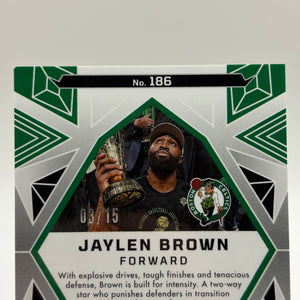 2024-25 Obsidian Jaylen Brown Electric Etch Hot Springs 3/15 Celtics FRENLY BRICKS - Open 7 Days