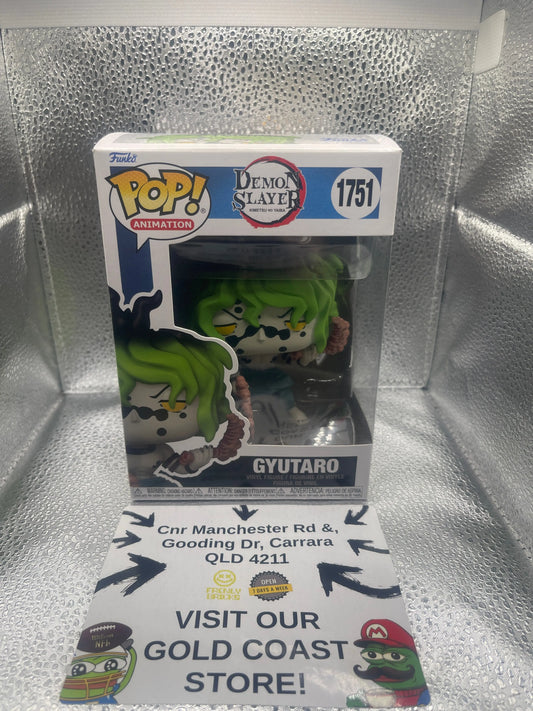 Funko Pop! Animation: Demon Slayer: Kimetsu no Yaiba - Gyutaro #1751 FRENLY BRICKS - Open 7 Days