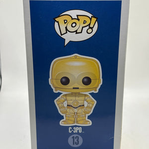 Funko POP! Star Wars #13 C-3PO Vinyl Bobble Head 2012 Big Text FRENLY BRICKS - Open 7 Days