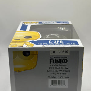 Funko POP! Star Wars #13 C-3PO Vinyl Bobble Head 2012 Big Text FRENLY BRICKS - Open 7 Days