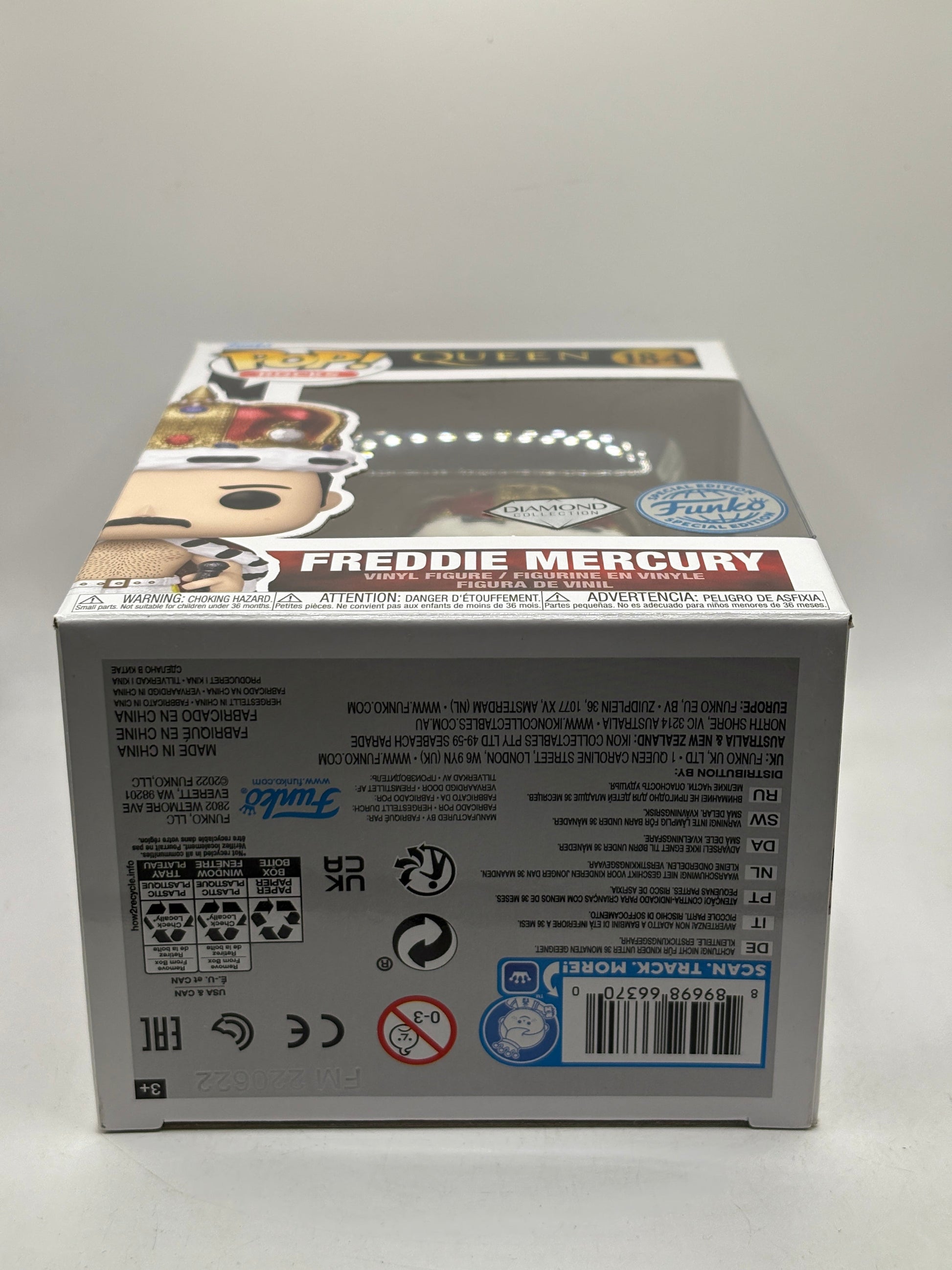 Funko POP! Rocks Queen #184 Freddie Mercury Diamond Special Edition FRENLY BRICKS - Open 7 Days