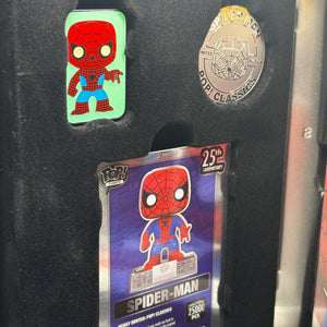 Funko Pop! Spider-Man #03C Exclusive 25th Vault Metal Tin Case Pin Coin Gift Set FRENLY BRICKS - Open 7 Days