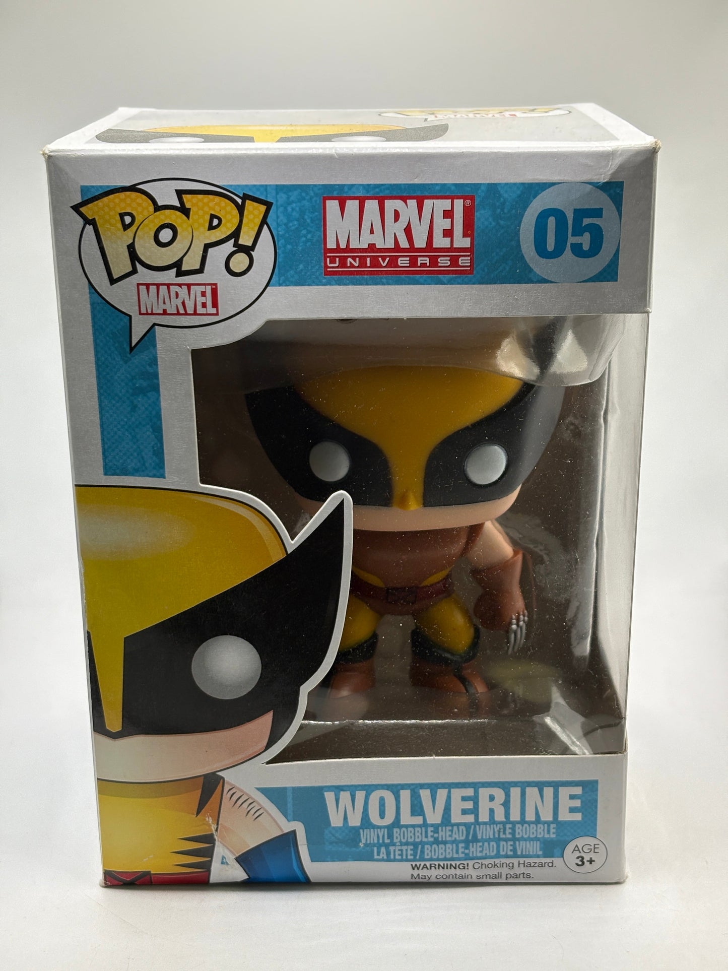 Funko POP! Marvel Universe #05 Wolverine Vinyl Bobble Head *Box Damage FRENLY BRICKS - Open 7 Days