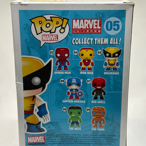 Funko POP! Marvel Universe #05 Wolverine Vinyl Bobble Head *Box Damage FRENLY BRICKS - Open 7 Days