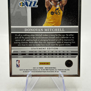 Donovan Mitchell 2021-22 Panini Noir Statement Edition Holo Silver /25 #205 FRENLY BRICKS - Open 7 Days