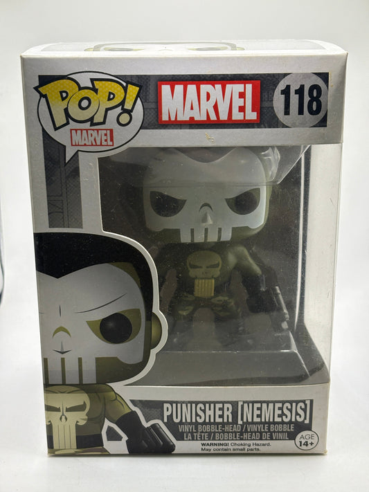 Funko POP! Marvel #118 Punisher [Nemesis] Vinyl Bobble Head FRENLY BRICKS - Open 7 Days