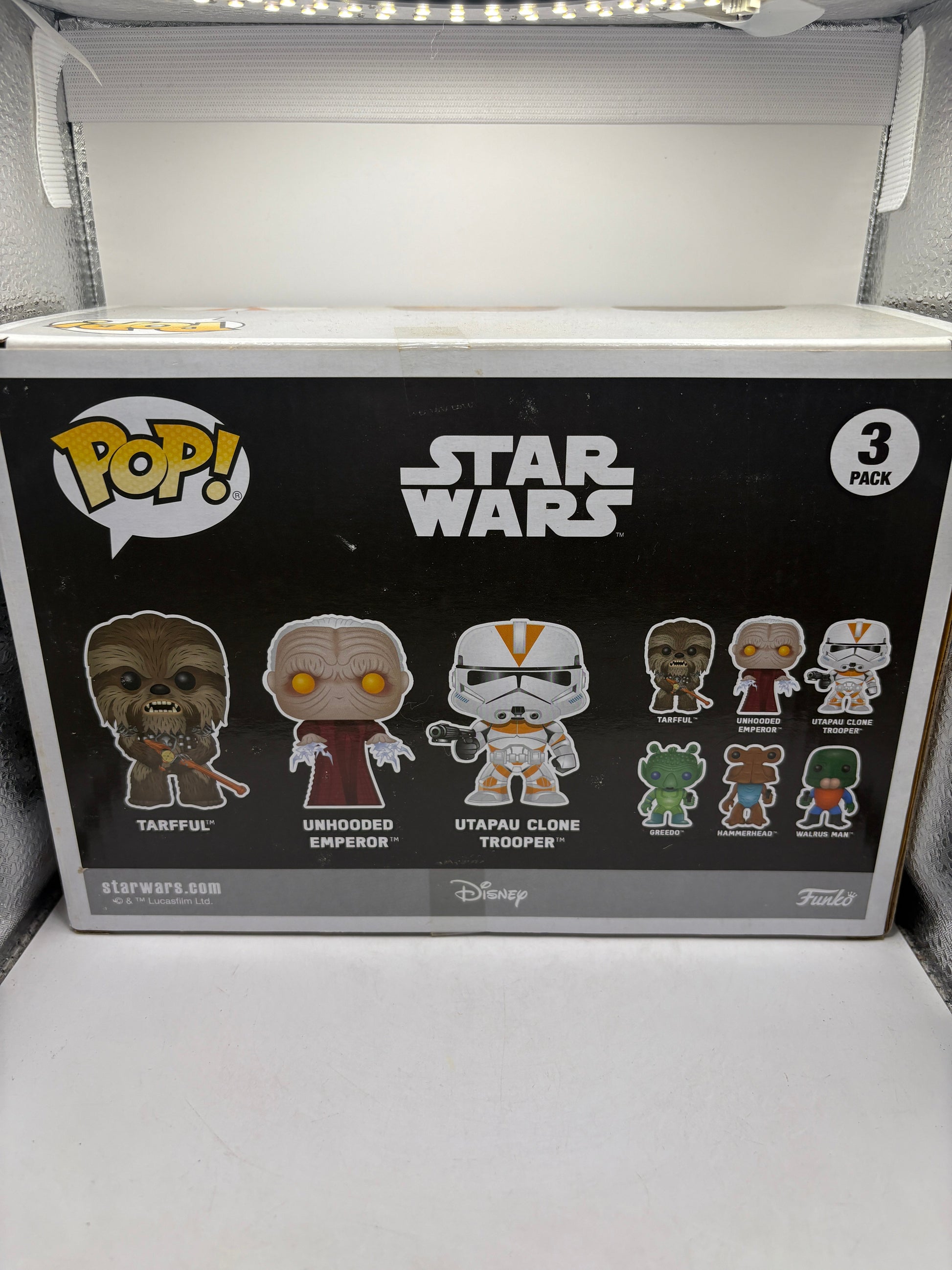 Funko Pop! Star Wars 3-Pack Tarfful Unhooded Emperor Utapau Clone Trooper FRENLY BRICKS - Open 7 Days