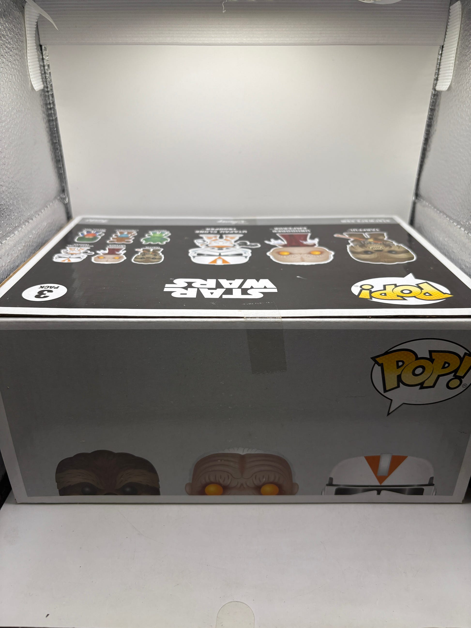 Funko POP! Star Wars 3-Pack Tarfful Unhooded Emperor Utapau Clone Trooper, photo 5 image 5