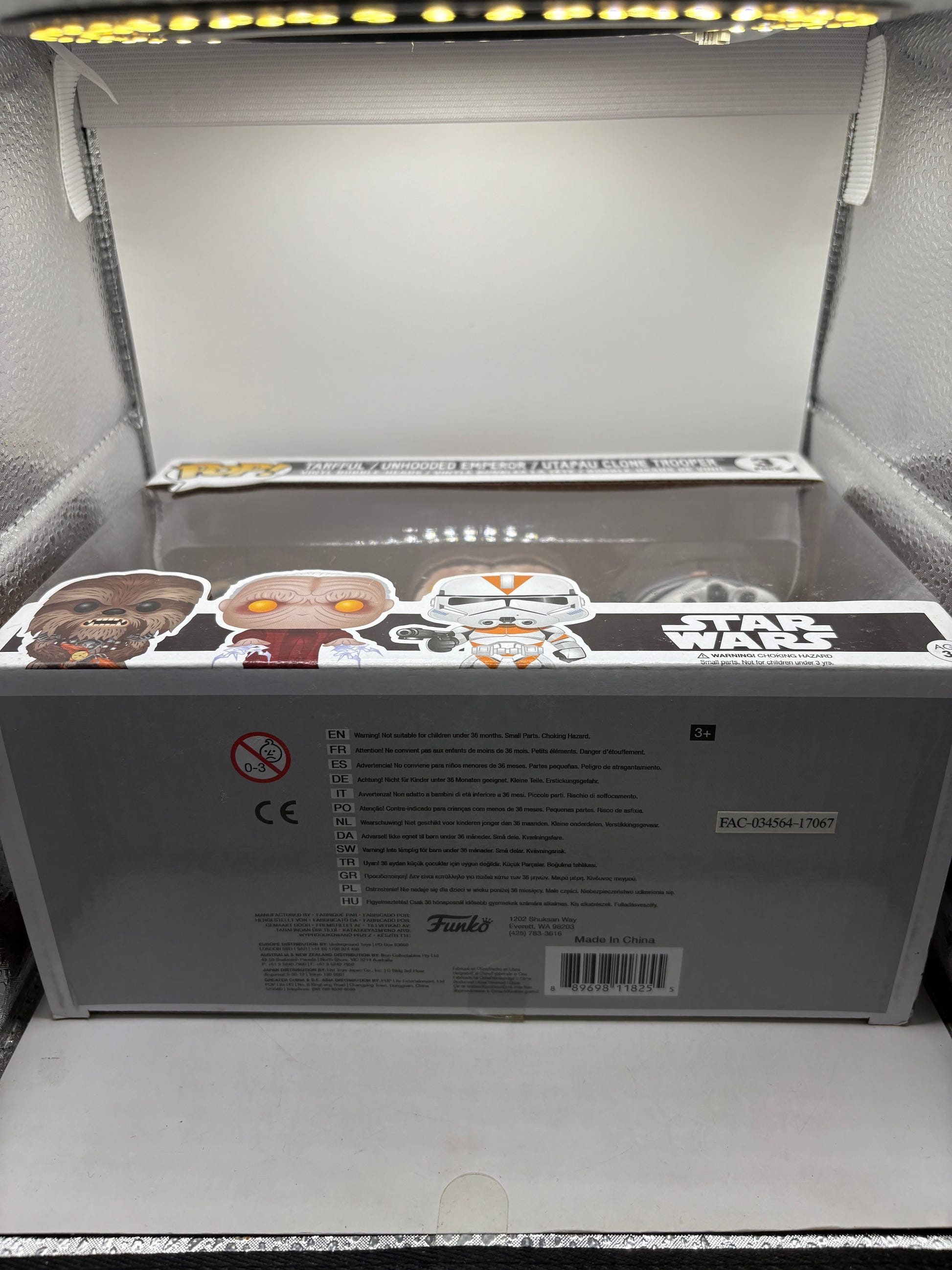 Funko POP! Star Wars 3-Pack Tarfful Unhooded Emperor Utapau Clone Trooper, photo 6 image 6