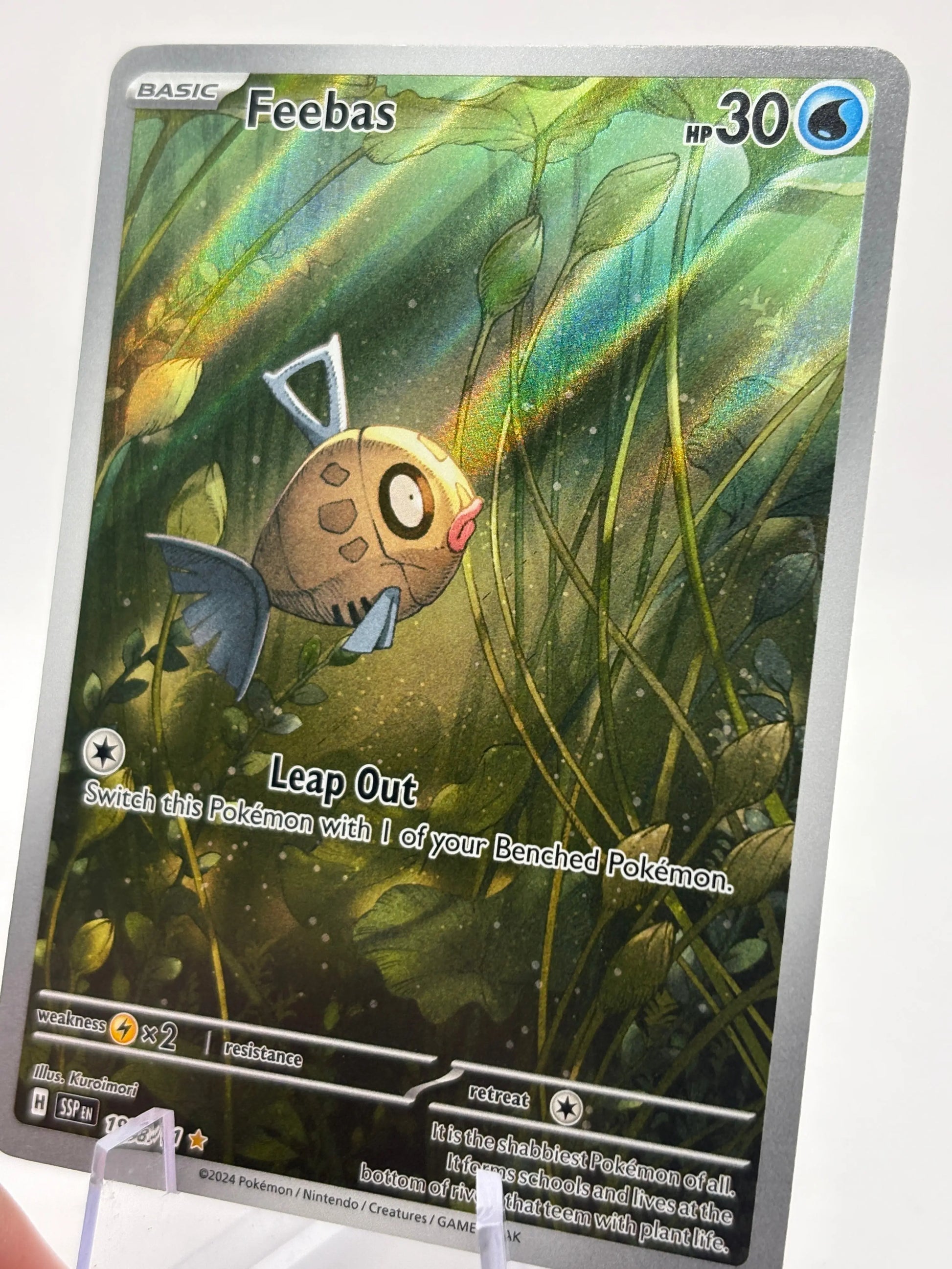 Pokemon TCG Surging Sparks - Feebas 198/191 Illustration Rare NM FRENLY BRICKS - Open 7 Days