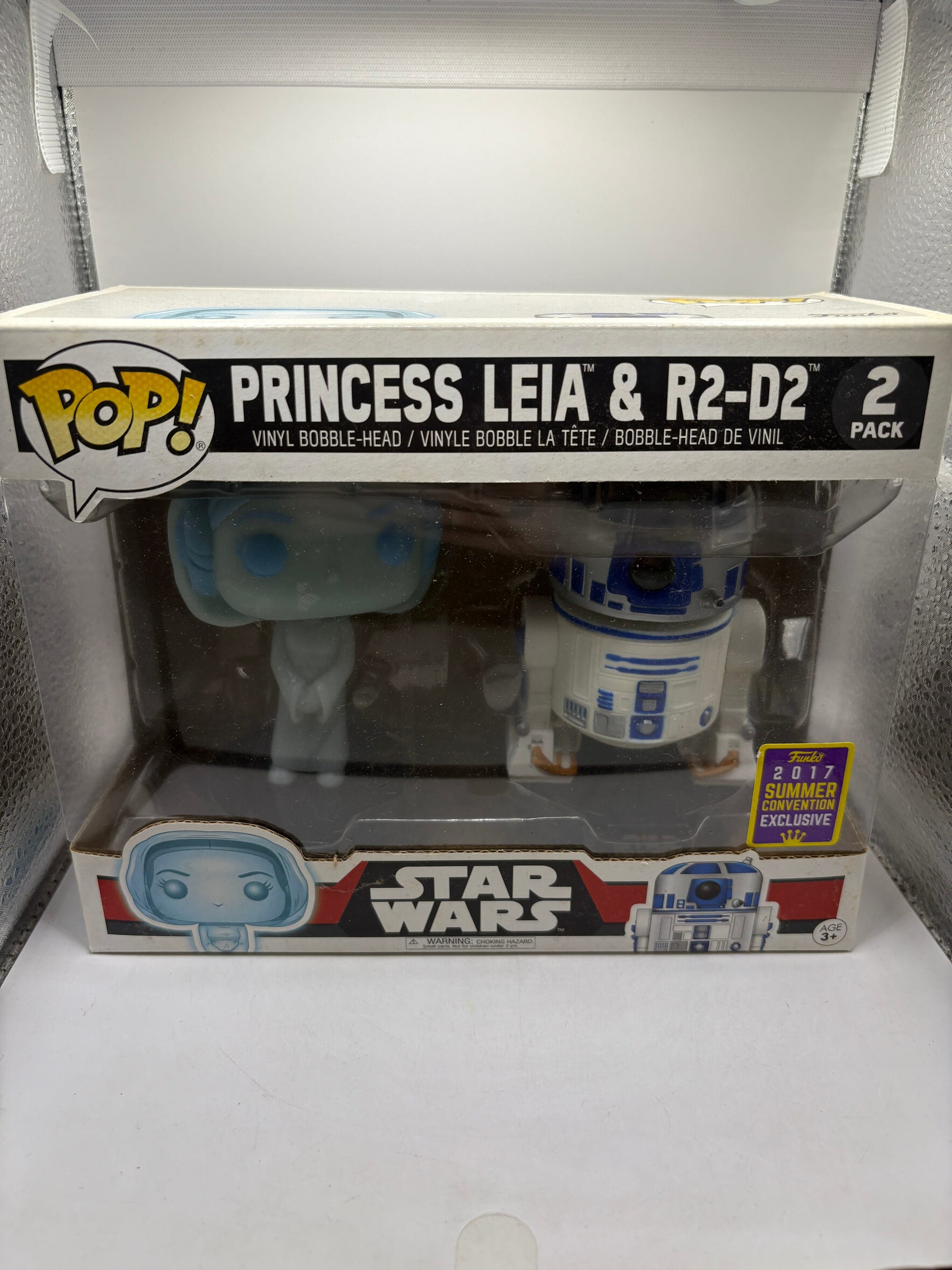 Funko POP! Princess Leia & R2-D2 2 Pack 2017 Summer Convention FRENLY BRICKS - Open 7 Days image 1