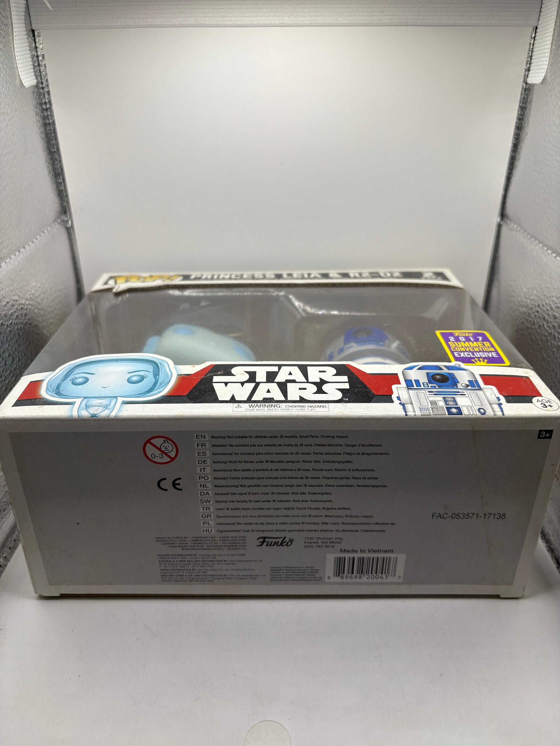 Funko POP! Princess Leia & R2-D2 2 Pack 2017 Summer Convention FRENLY BRICKS - Open 7 Days