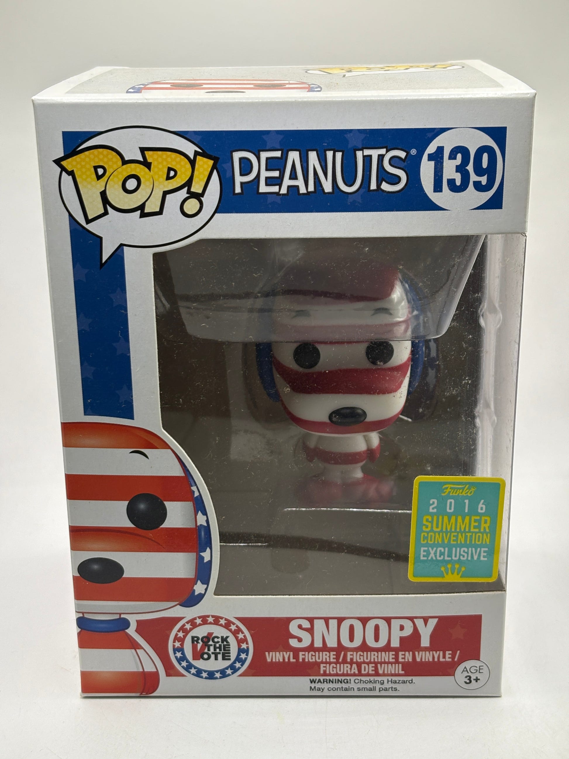 Funko POP! Peanuts #139 Snoopy 2016 Summer Convention Exclusive Vinyl Figure image 1