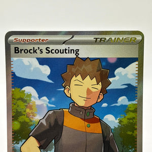 Pokemon TCG Journey Together - Brock’s Scouting 179/159 Illustration Rare NM FRENLY BRICKS - Open 7 Days