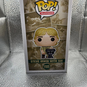 Funko POP - Television - Australia Zoo Steve Irwin with Sui #1105 FRENLY BRICKS - Open 7 Days