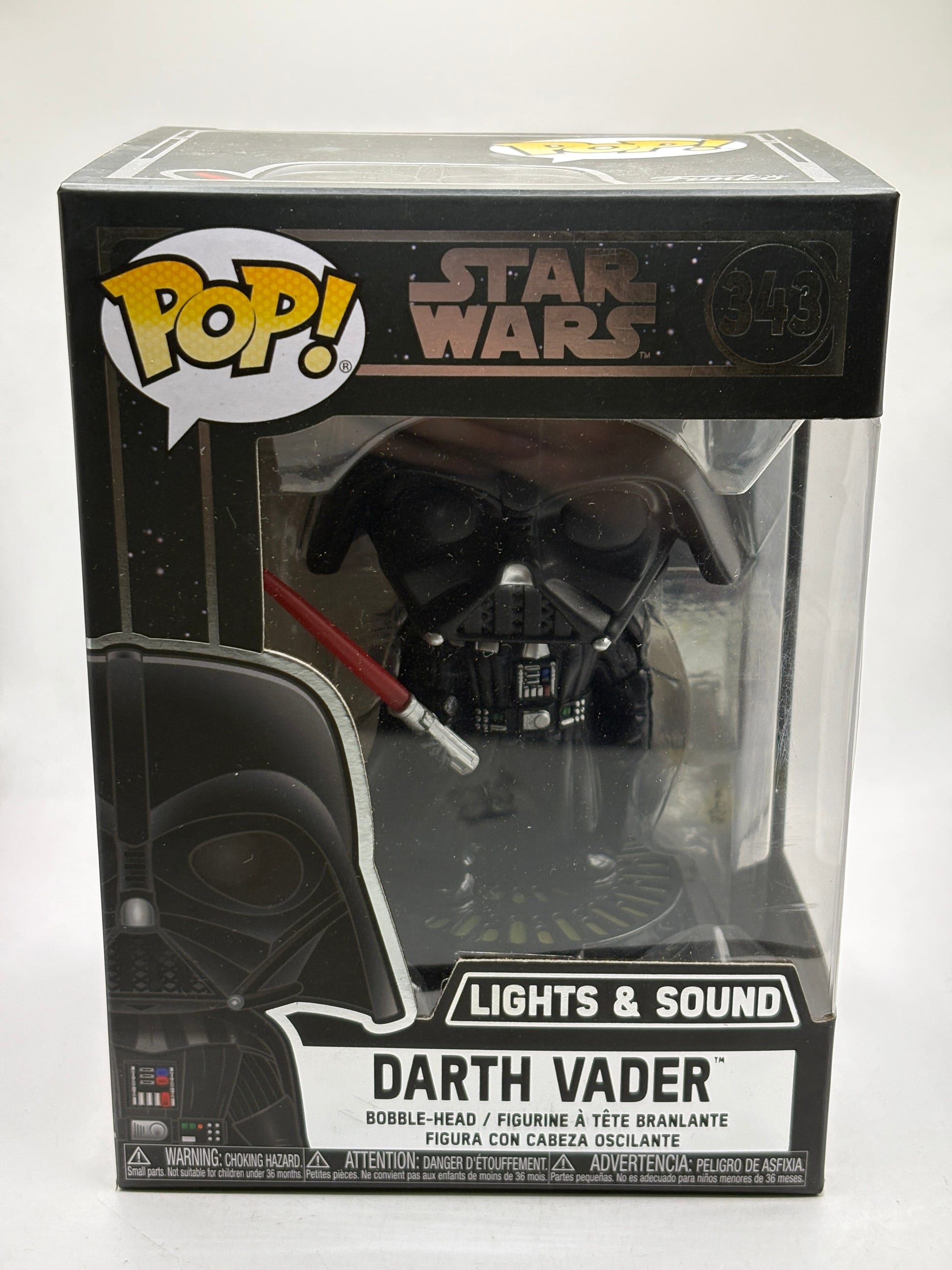 Funko POP! Star Wars #343 Darth Vader Lights & Sound Bobble Head image 1