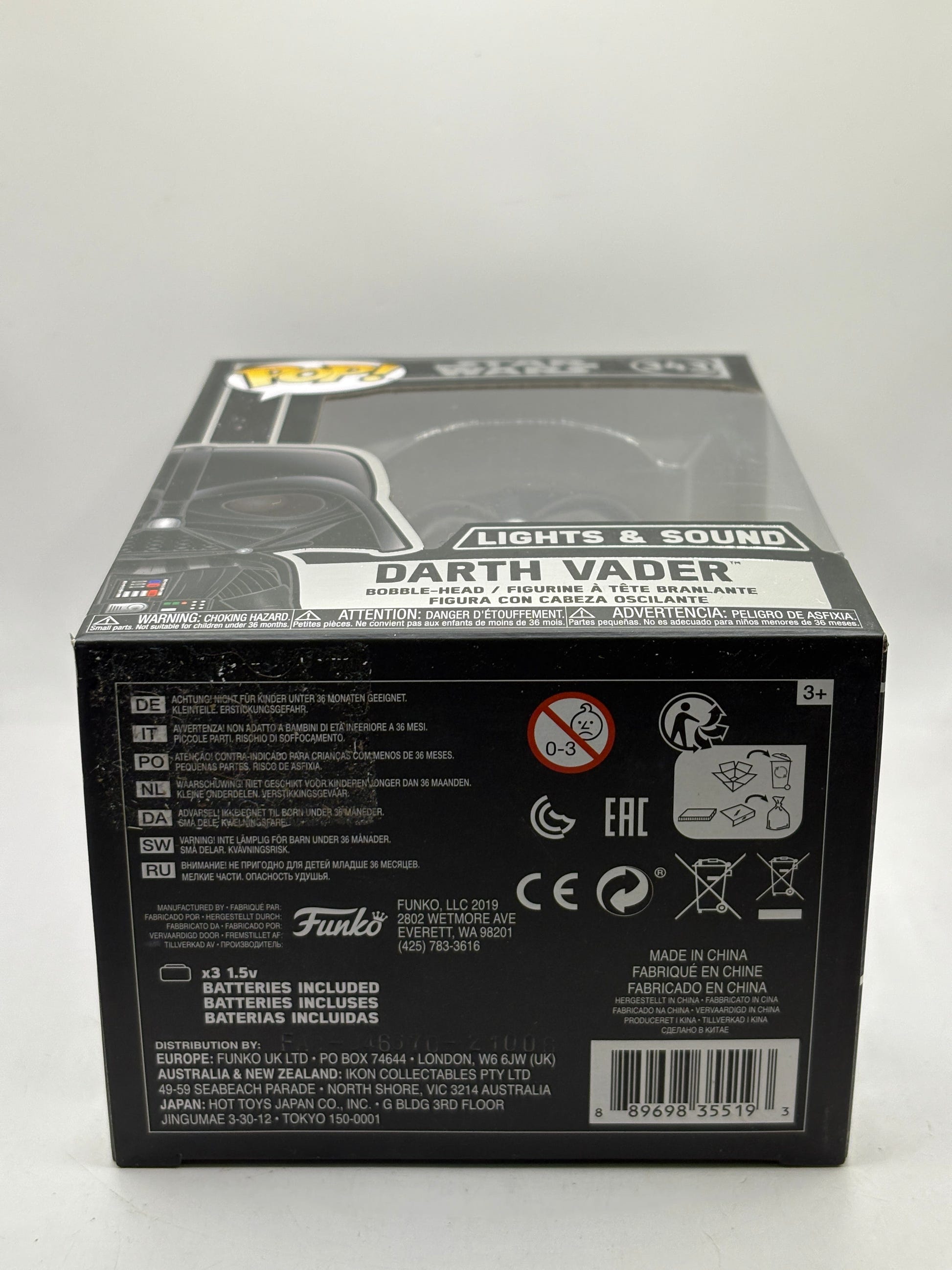 Funko POP! Star Wars #343 Darth Vader Lights & Sound Bobble Head, photo 6 image 6