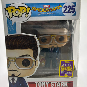 Funko POP! Marvel Spiderman #225 Tony Stark 2017 Summer Convention FRENLY BRICKS - Open 7 Days