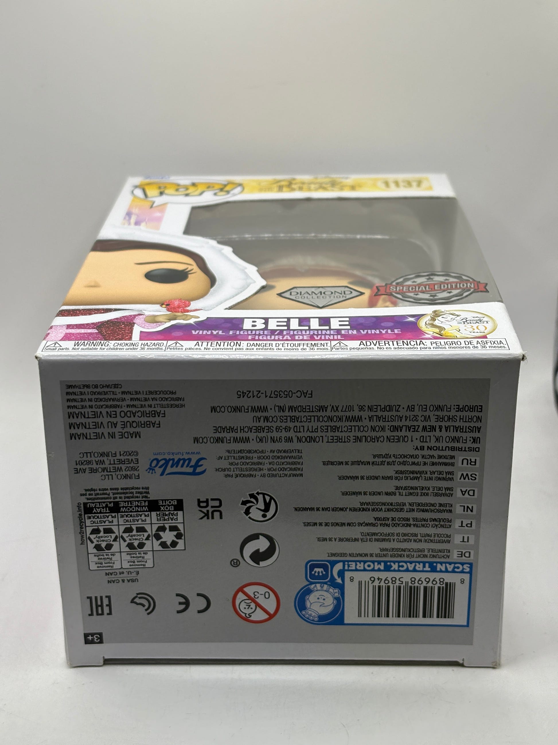 Funko POP! Disney Beauty and the Beast #1137 Belle Diamond Special Edition FRENLY BRICKS - Open 7 Days image 6