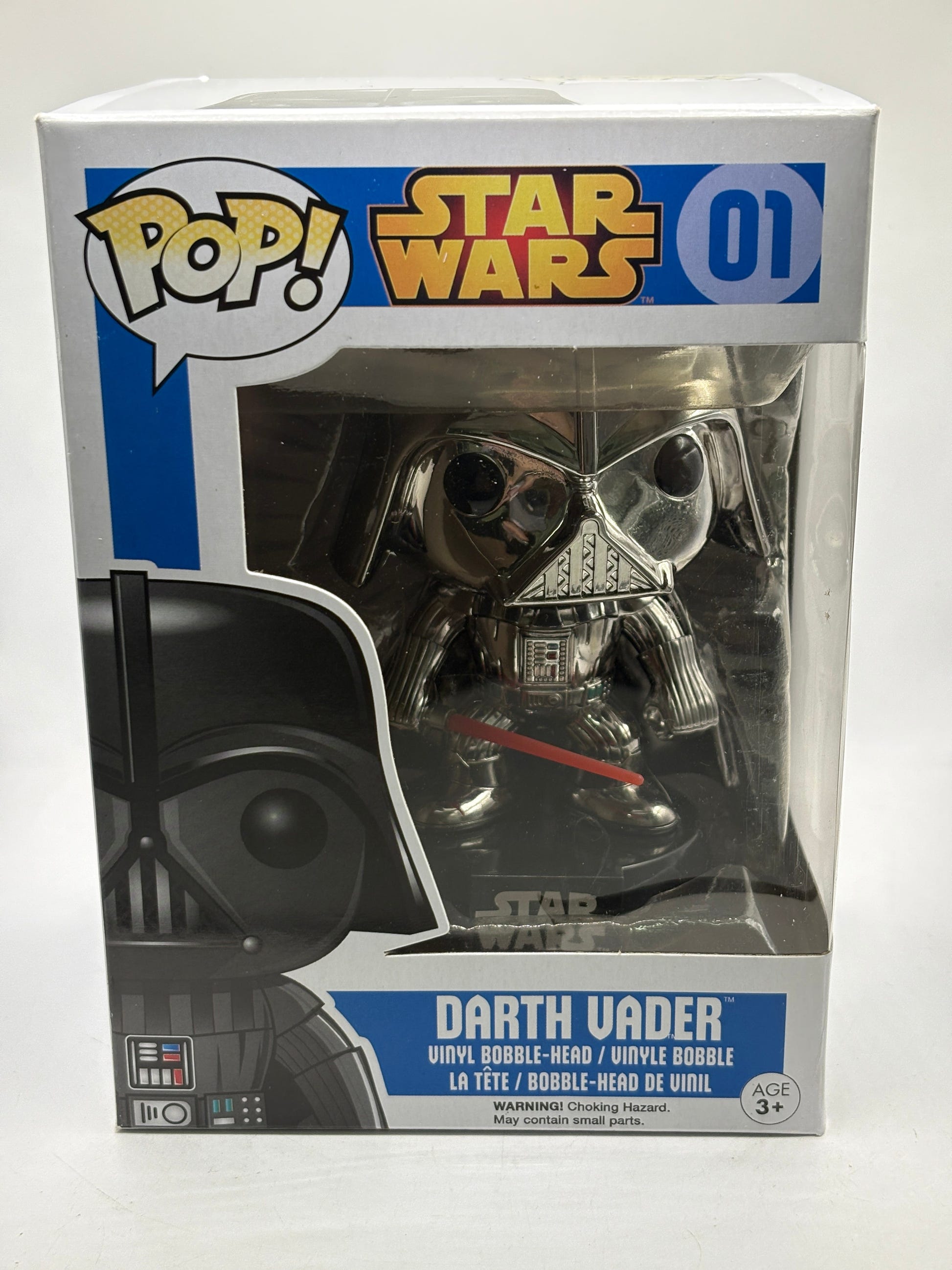 Funko POP! Star Wars #01 Darth Vader Chrome Vinyl Bobble Head 2016 FRENLY BRICKS - Open 7 Days image 1