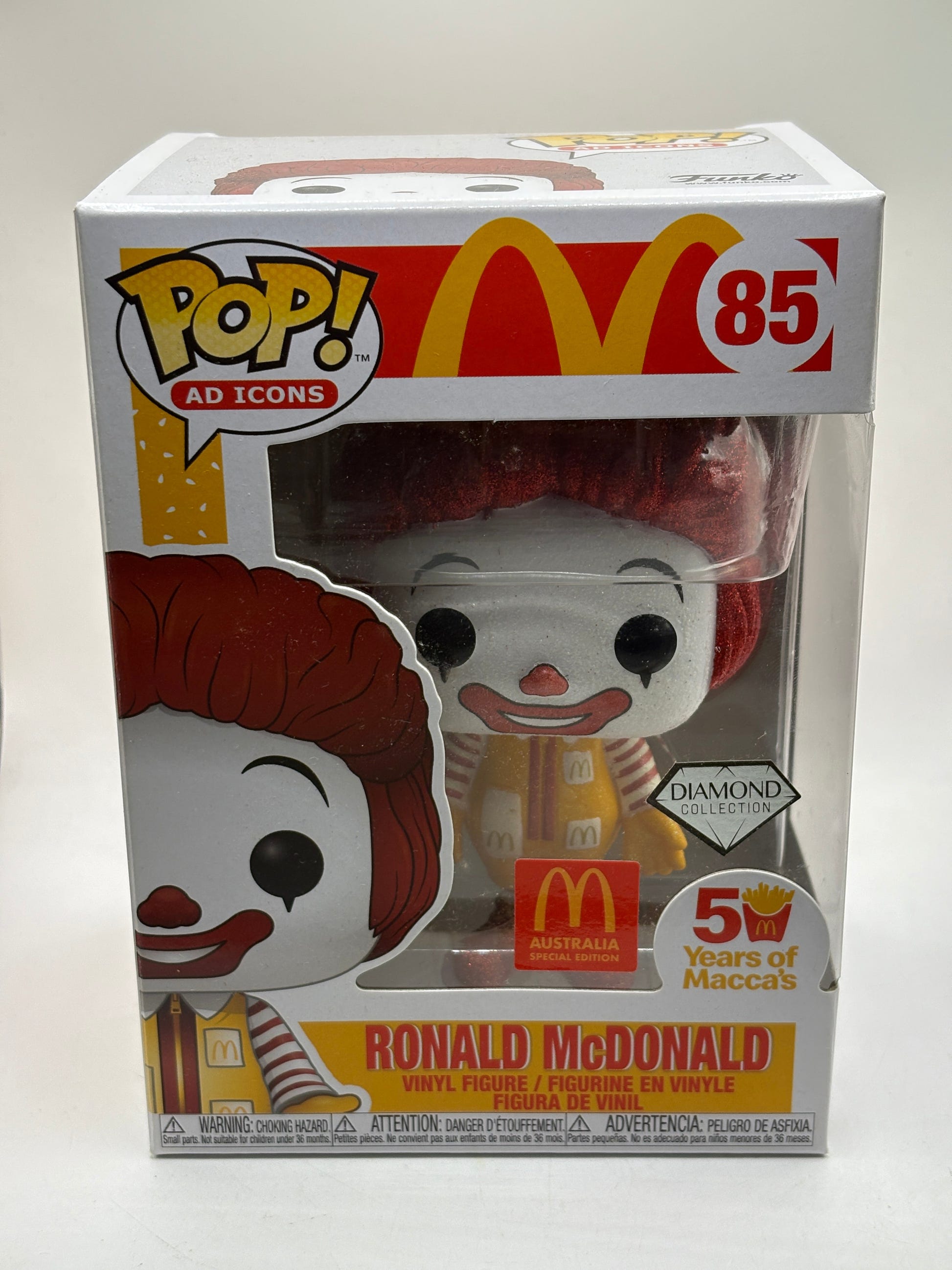 Funko POP! Ad Icons Mcdonalds #85 Ronald Mcdonald Diamond Australia image 1