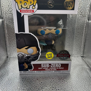 Funko POP - Movies - Mortal Kombat - Sub Zero (Glow in the Dark) #1057 FRENLY BRICKS - Open 7 Days