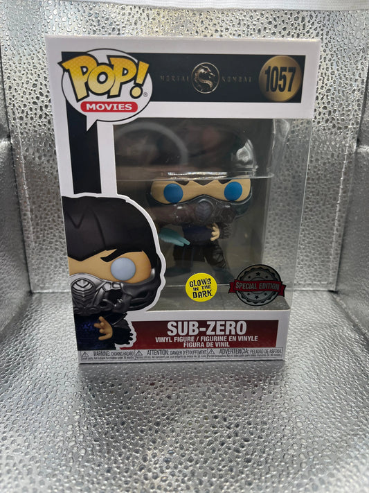 Funko POP - Movies - Mortal Kombat - Sub Zero (Glow in the Dark) #1057 FRENLY BRICKS - Open 7 Days