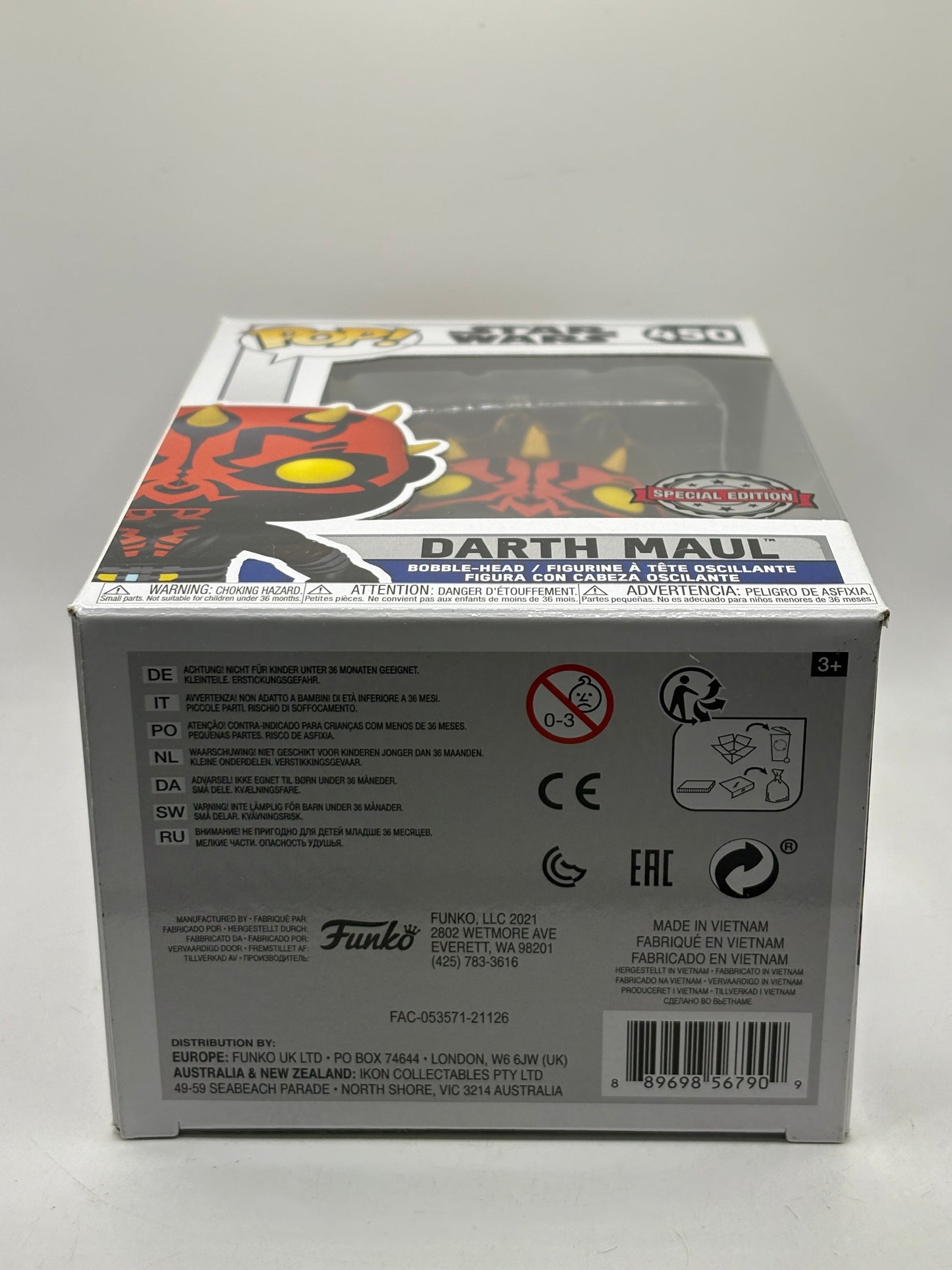 Funko POP! Star Wars #450 Darth Maul Special Edition Bobble Head FRENLY BRICKS - Open 7 Days