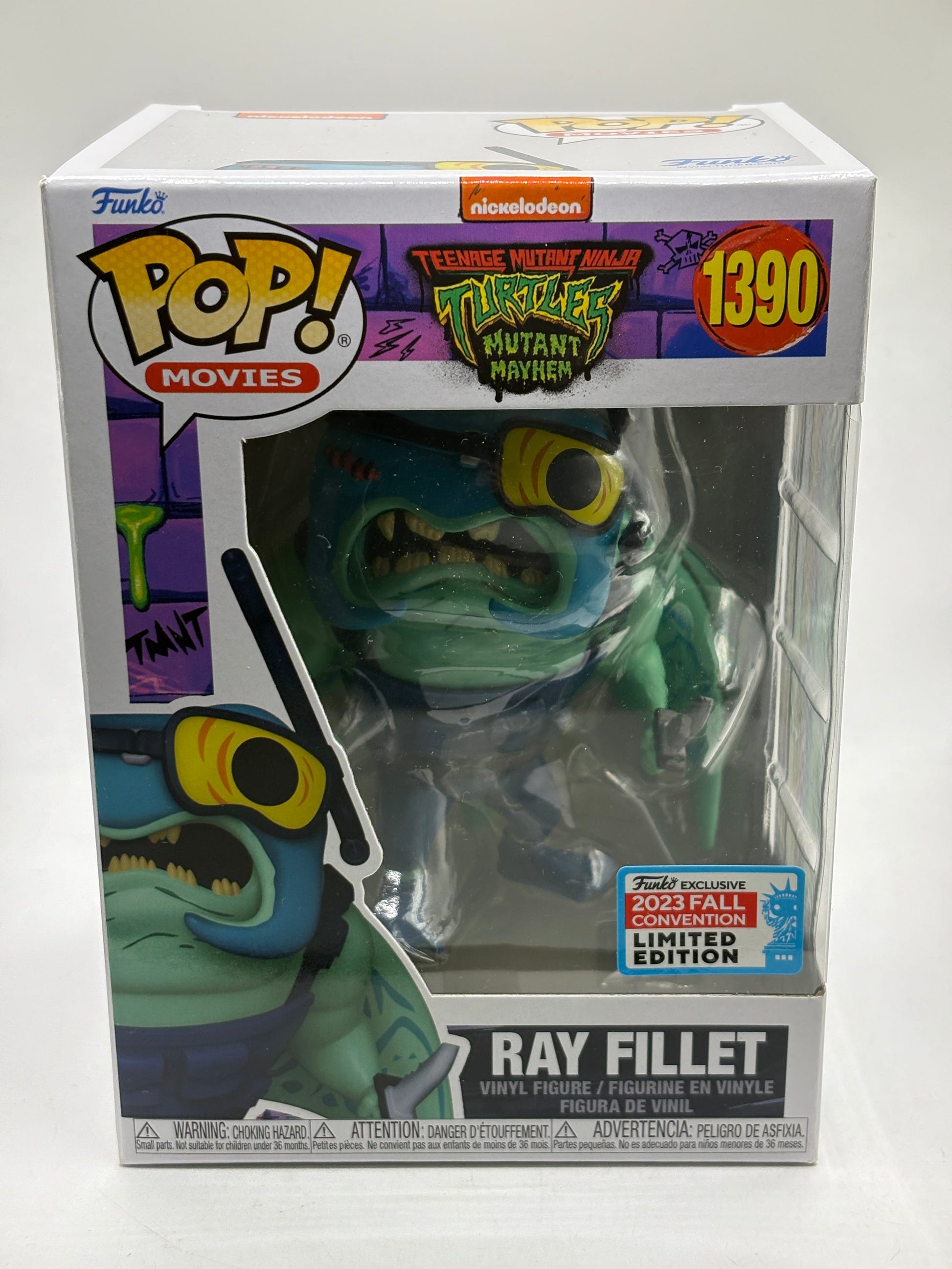 Funko POP! Movies TMNT Mutant Mayhem #1390 Ray Fillet 2023 Fall Con Limited FRENLY BRICKS - Open 7 Days image 1