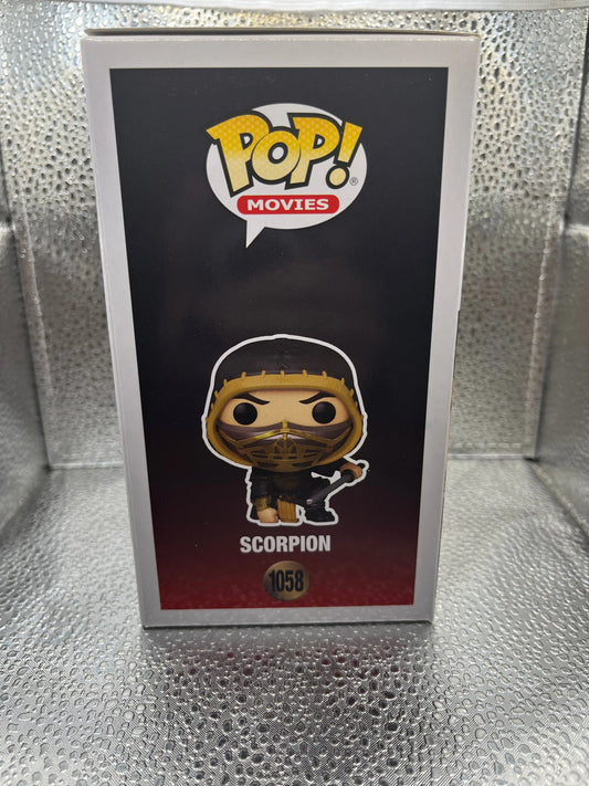 Funko POP - Movies - Mortal Kombat - Scorpion #1058 FRENLY BRICKS - Open 7 Days