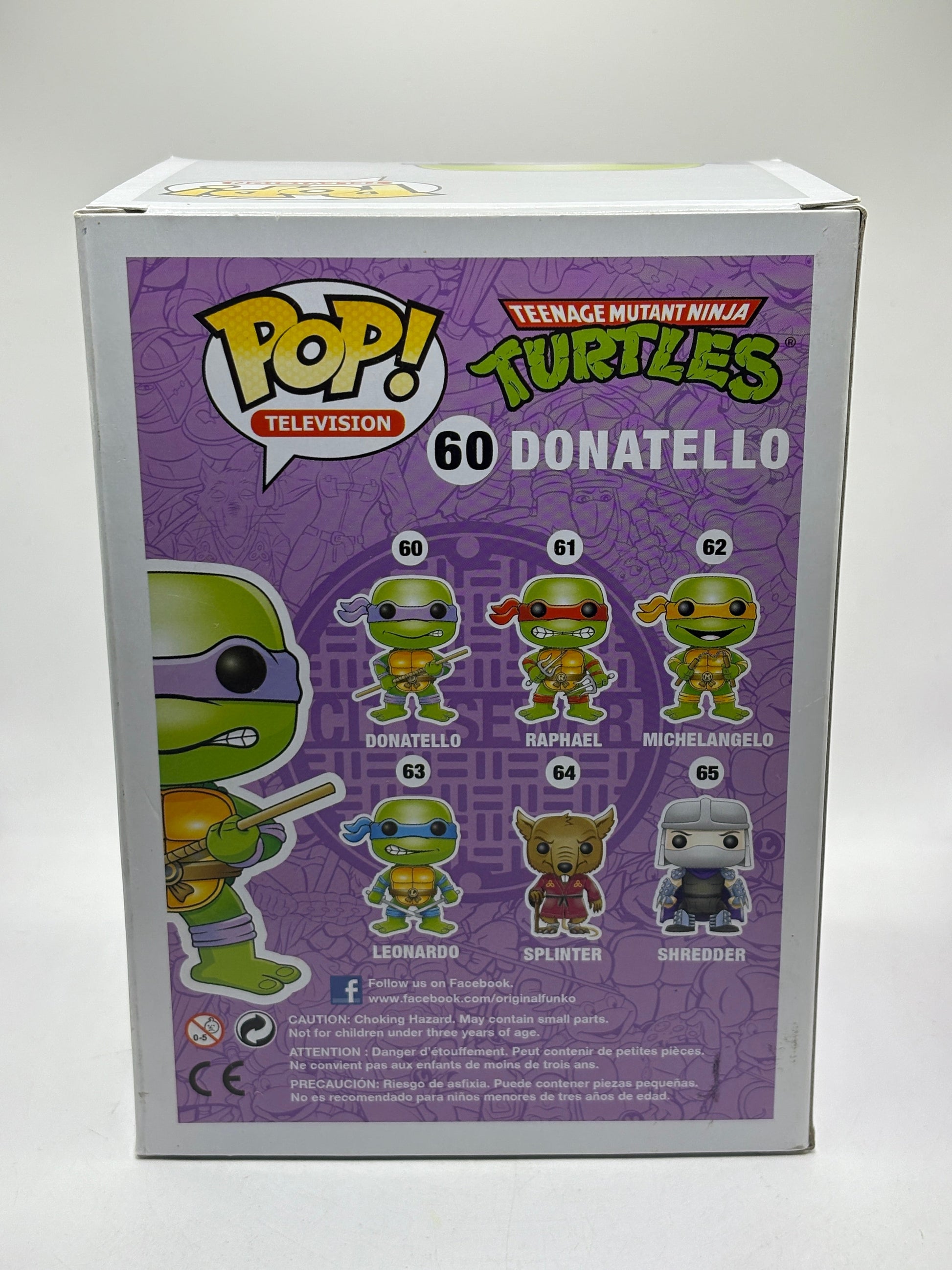 Funko POP! Television TMNT #60 Donatello Vinyl Figure FRENLY BRICKS - Open 7 Days