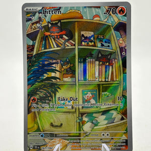 Pokemon TCG Temporal Forces - Litten 167/162 Illustration Rare NM FRENLY BRICKS - Open 7 Days