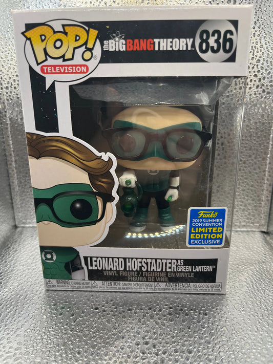 Funko POP - Television - The Big Bang Theory - Leonard Hofstadter (As The Green Lantern) FRENLY BRICKS - Open 7 Days