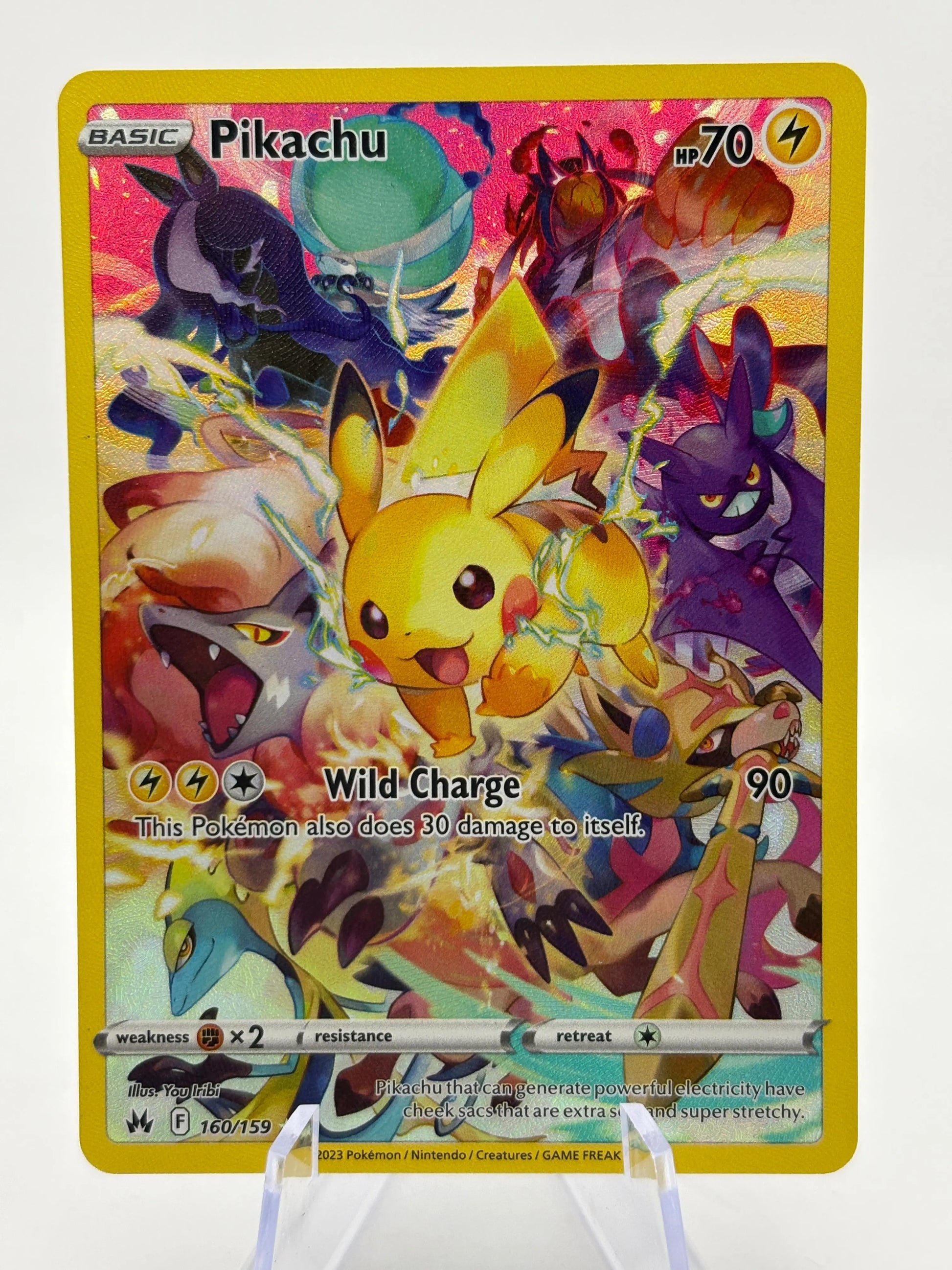 Pokemon TCG Crown Zenith - Pikachu 160/159 Full Art Secret Rare NM FRENLY BRICKS - Open 7 Days