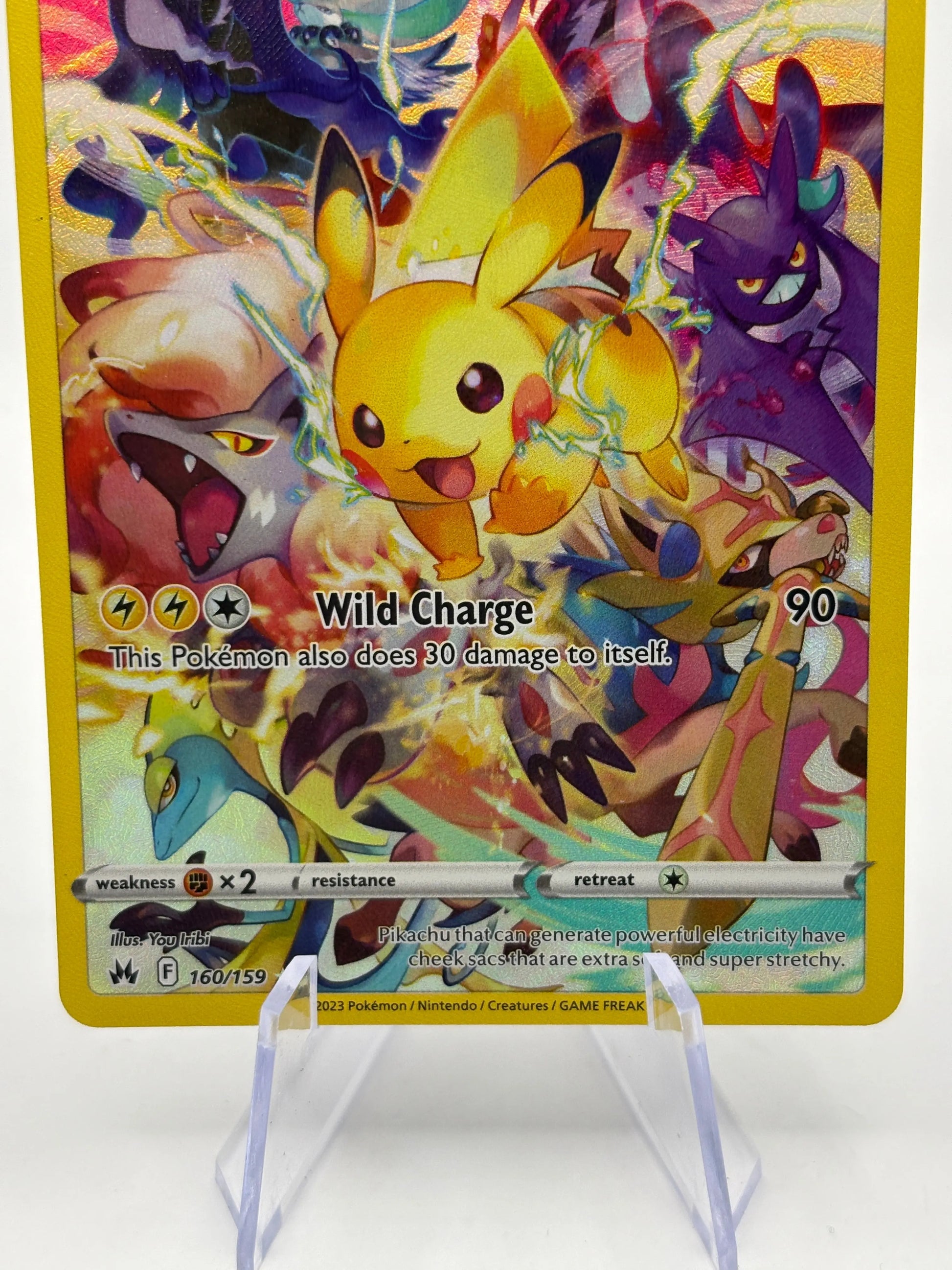 Pokemon TCG Crown Zenith - Pikachu 160/159 Full Art Secret Rare NM FRENLY BRICKS - Open 7 Days