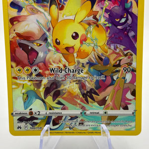 Pokemon TCG Crown Zenith - Pikachu 160/159 Full Art Secret Rare NM FRENLY BRICKS - Open 7 Days