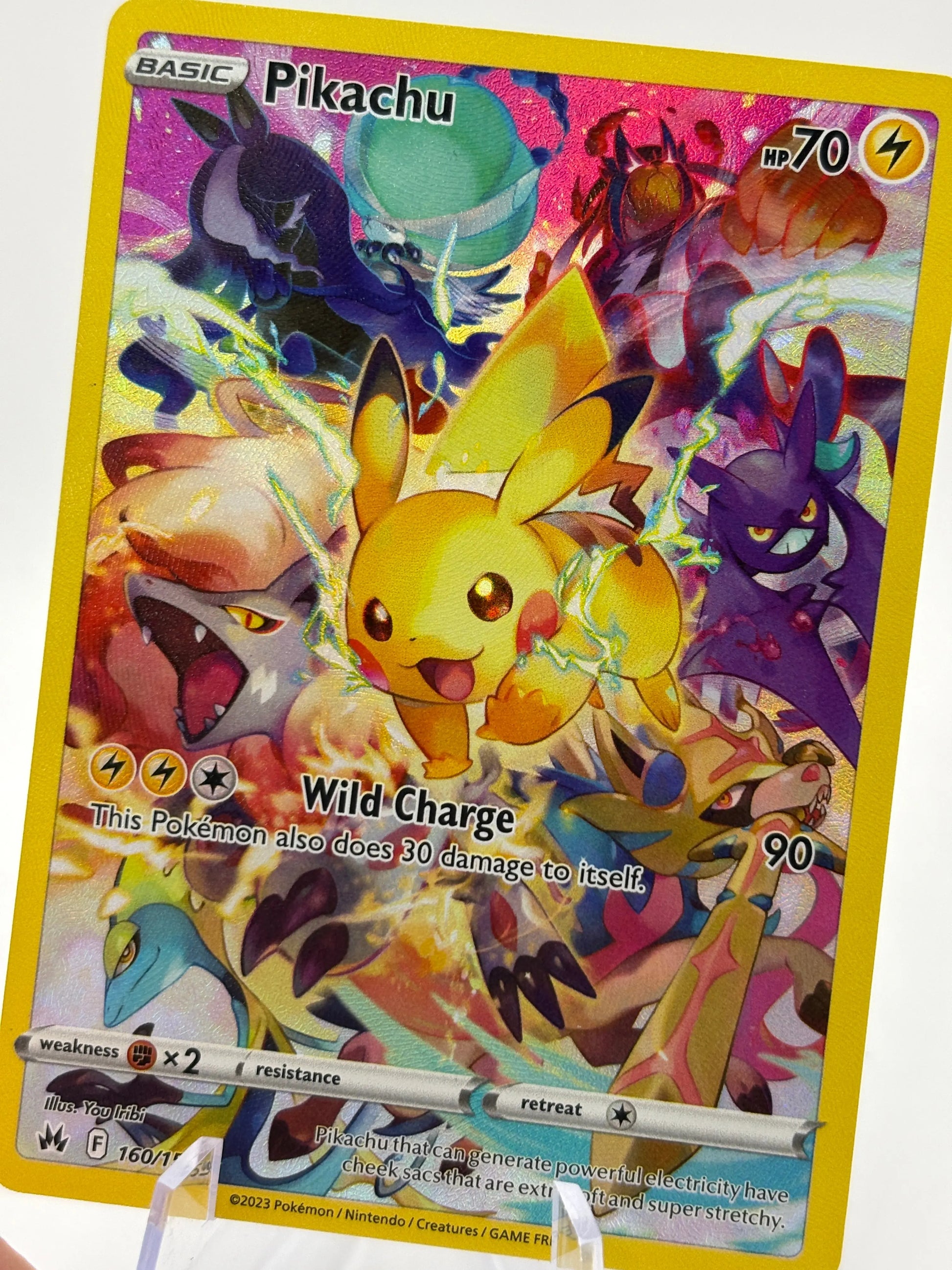 Pokemon TCG Crown Zenith - Pikachu 160/159 Full Art Secret Rare NM FRENLY BRICKS - Open 7 Days