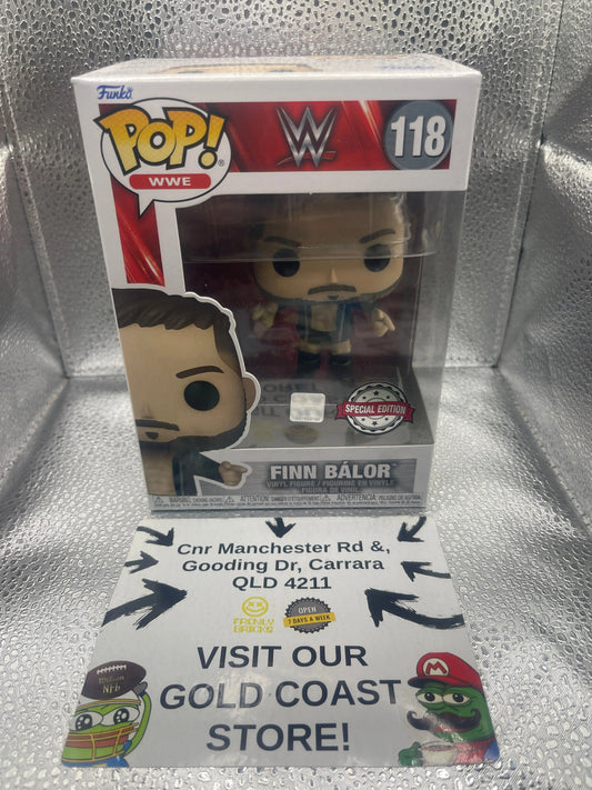 Funko Pop! Vinyl WWE Finn Balor 118 Collectable Figure Special Edition  UK NEW FRENLY BRICKS - Open 7 Days