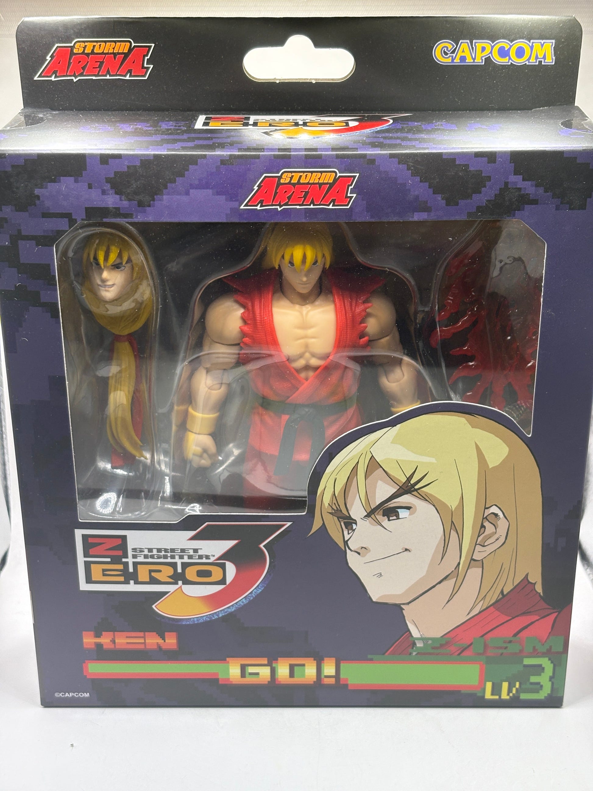 Storm Arena Street Fighter Zero 3 Ken Red OPEN image 1