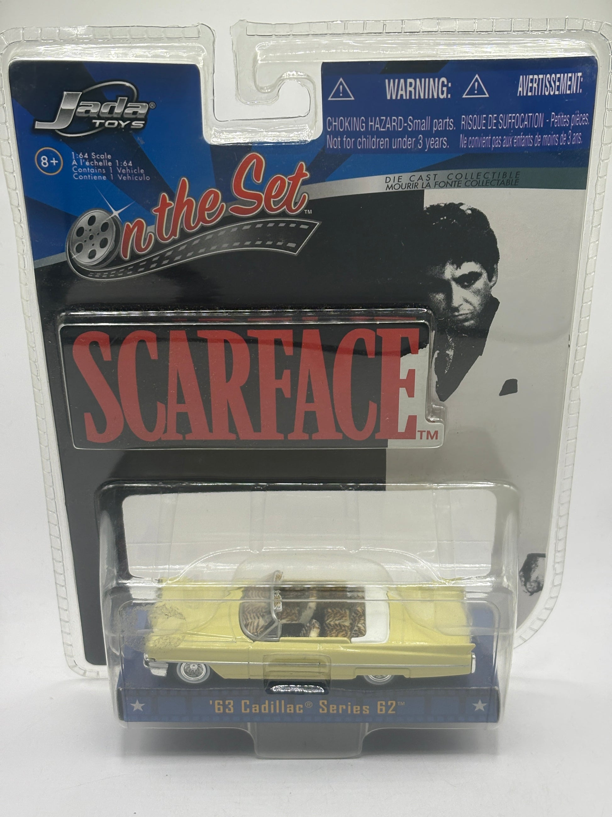 Scar Face '63 Cadillac Series 62 Jada Diecast Toys 1/64 scale (Brand New Sealed) FRENLY BRICKS - Open 7 Days