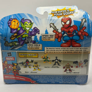 Marvel Super Hero Squad SPIDER-MAN & GREEN GOBLIN Figure 2-Pack New 2008 FRENLY BRICKS - Open 7 Days